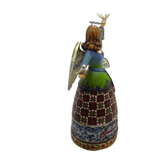 Jim Shore Angel with Two Doves Peace and Goodwill To All Figurine 4007933 2007 - Picture 9 of 16